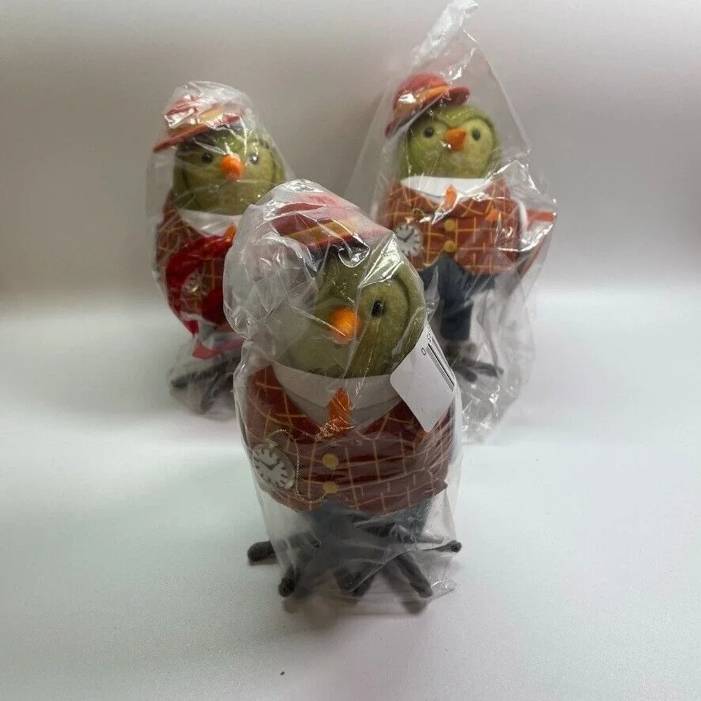 3 X Fall Harvest Featherly Friends Oats Figurine Target 2023 Hyde & Eek!‎ NWT
